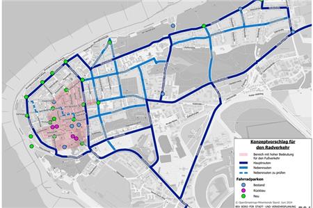 Das Konzeptpapier der Verkehrsplaner für den geleiteten Radverkehr für Haupt- und Nebenrouten auf der Insel. Foto: Repro