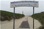 Der Oase-Strand auf Norderney. Hier starb am Donnerstag eine Frau im Wasser.