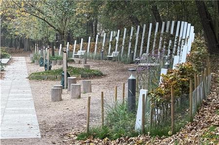 Die weitläufige Sitzregion am Schwanenteich wird im Frühjahr sicherlich zum Hingucker.