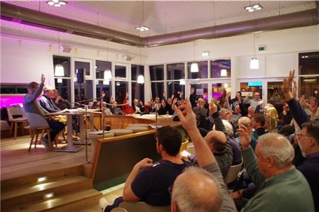 In harmonischer Eintracht fand die diesjährige Jahreshauptversammlung des Seglervereins statt. Foto: Privat