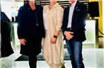 Past-Präsidentin Ines Kirch, Präsidentin Silke Ennen und Vize-Präsident und Nachfolger 2026, Brian Müller.